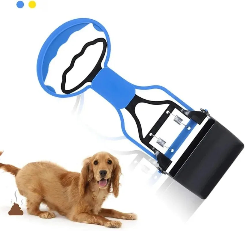 Ramasse-crottes portable pour chiens et chats, pelle de nettoyage en plastique avec bord en dents de scie pour animaux de compagnie, outils de nettoyage intérieur et extérieur