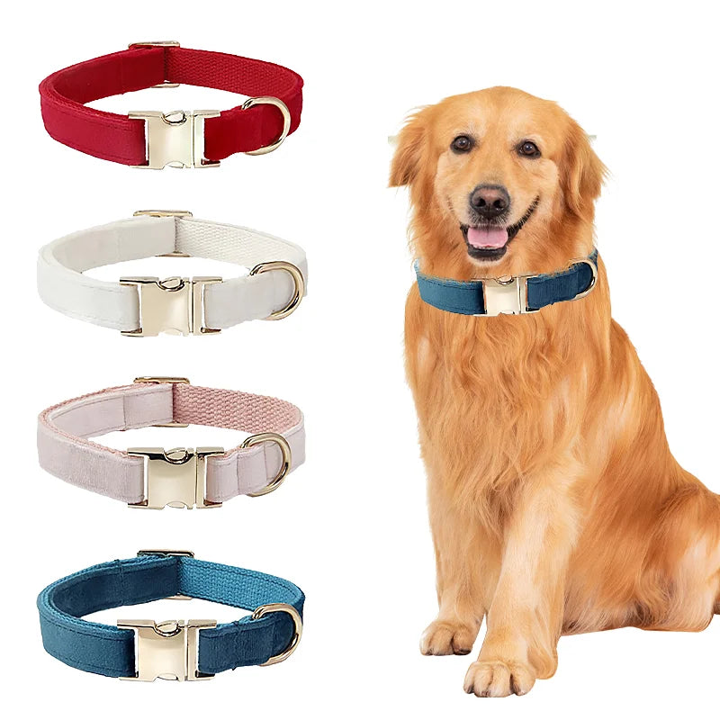 Collier personnalisé en peau de cerf pour chat et chien