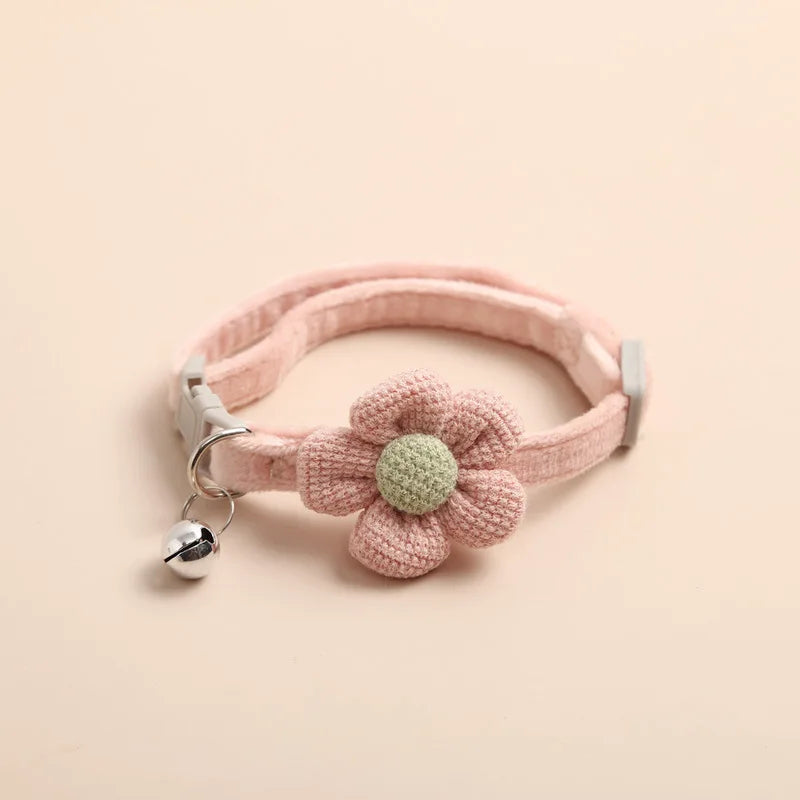 Collier pour chat avec jolie fleur