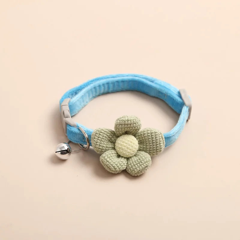 Collier pour chat avec jolie fleur