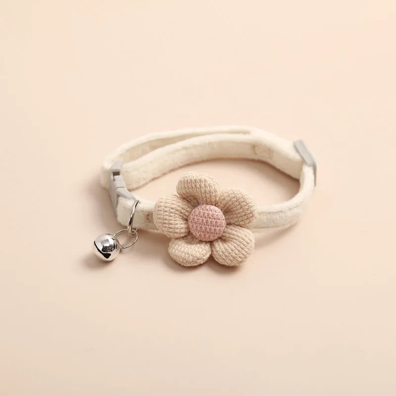 Collier pour chat avec jolie fleur