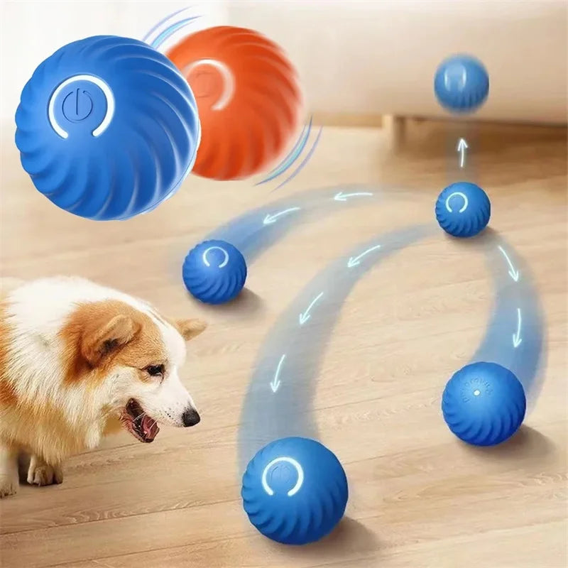 Jouet intelligent pour chien, balle électronique interactive pour animaux de compagnie, balle mobile USB, mouvement automatique, rebond pour chiot,  produits pour chats