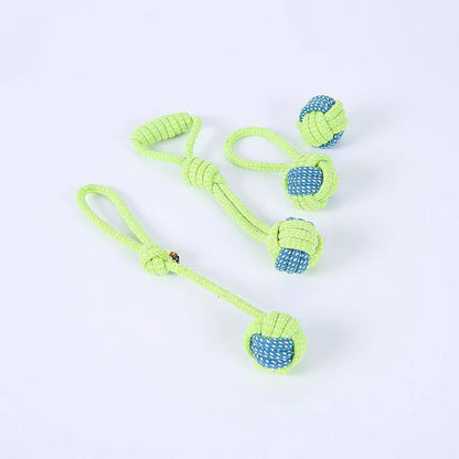 Jouet interactif en corde de coton Mini jouets pour chiens Balle pour chiens Accessoires Brosse à dents Jouet à mâcher pour chiot