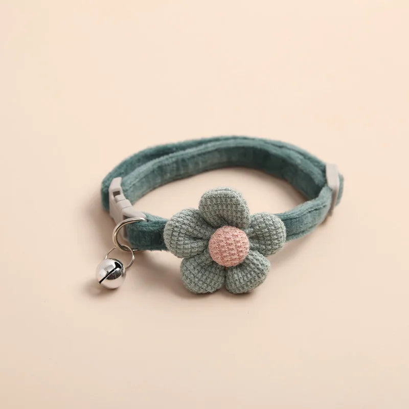 Collier pour chat avec jolie fleur