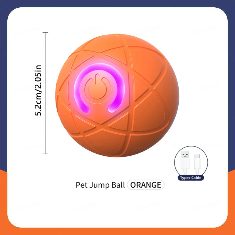 Jouet intelligent pour chien, balle électronique interactive pour animaux de compagnie, balle mobile USB, mouvement automatique, rebond pour chiot,  produits pour chats