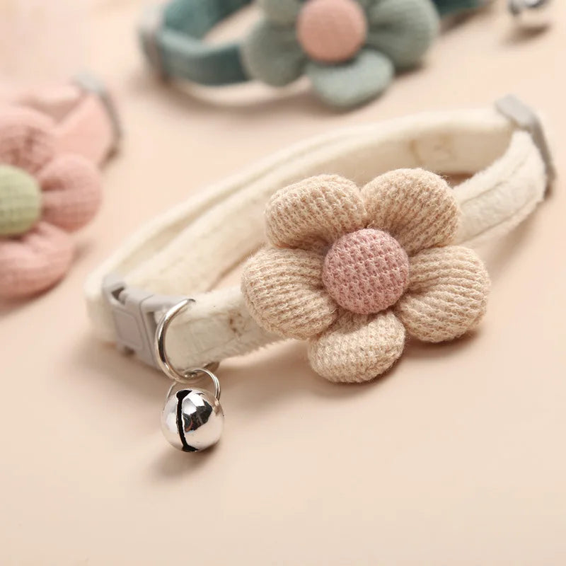 Collier pour chat avec jolie fleur