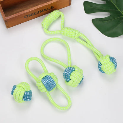 Jouet interactif en corde de coton Mini jouets pour chiens Balle pour chiens Accessoires Brosse à dents Jouet à mâcher pour chiot