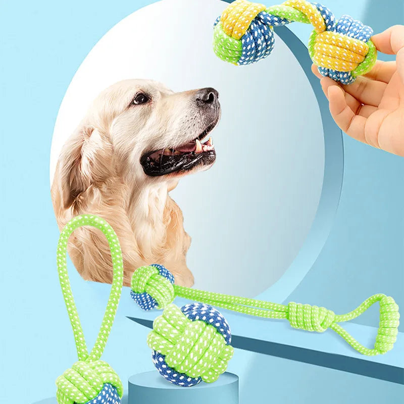 Jouet interactif en corde de coton Mini jouets pour chiens Balle pour chiens Accessoires Brosse à dents Jouet à mâcher pour chiot